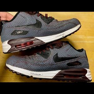 Nike Air Max Lunar90 Burgundy-Herringbone